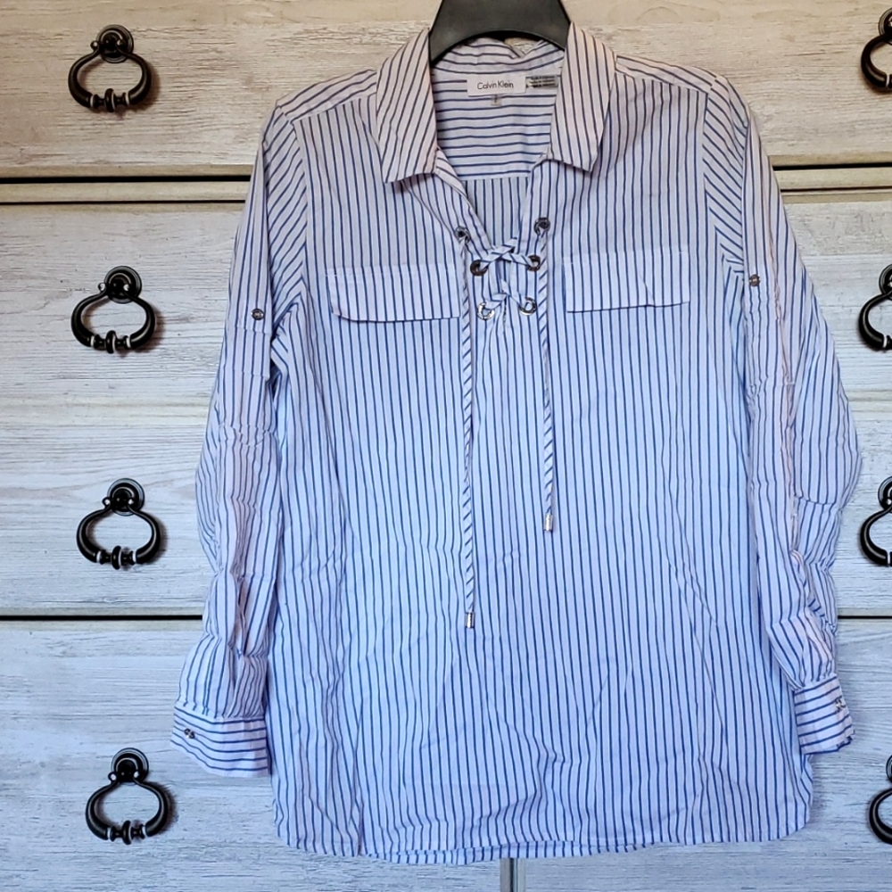 Pinstripe blouse